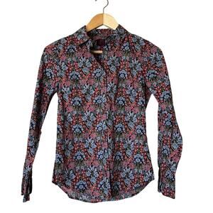 J. CREW Liberty of London Primarose Floral Button Shirt Top